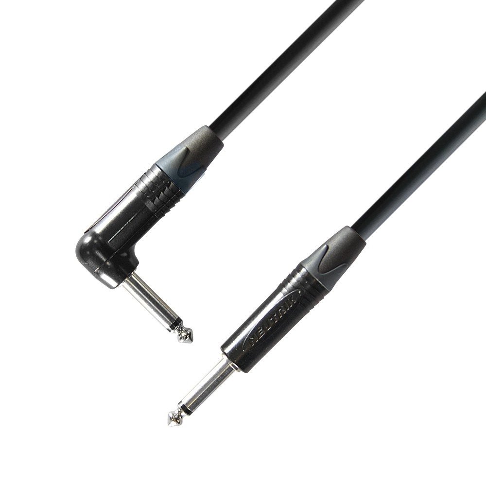 Se Adam Hall 3 STAR Instrument Cable 6.3 mm Jack mono to 6.3 mm angled Jack mono 3 m hos Allround Musik